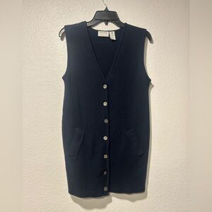 100% Wool sweater vest dress